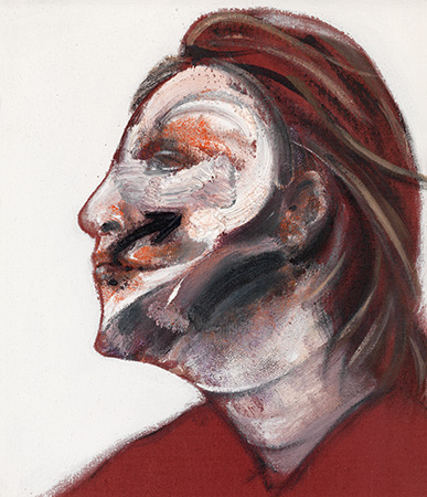 Three Studies of Isabel Rawsthorne (on white ground) | Francis Bacon