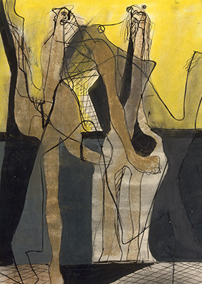 Francis Bacon, Composition (Figures), 1933