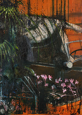 Francis Bacon, Landscape with Car, c. 1945-46