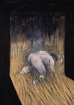 Francis Bacon, Man Kneeling in Grass, 1952