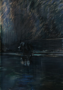Francis Bacon, Elephant Fording a River, 1952