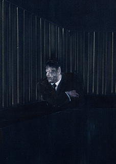 Francis Bacon, Man in Blue I, 1954