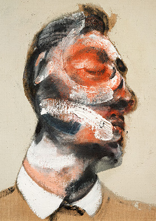 Francis Bacon, Three Studies for Portrait of George Dyer (on light ground), 1964
