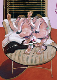 Francis Bacon, Two Figures Lying on a Bed with Attendants, 1968