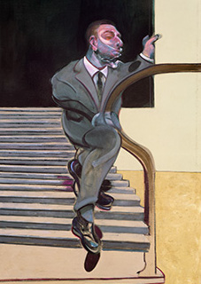 Francis Bacon, Portrait of a Man Walking Down Steps, 1972
