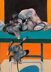 Francis Bacon, Two Figures with a Monkey, 1973