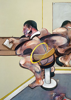 Francis Bacon, Figure Writing Reflected in Mirror, 1976