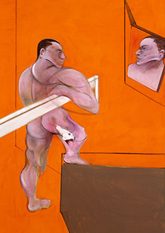 Francis Bacon, Male Nude before Mirror, 1990