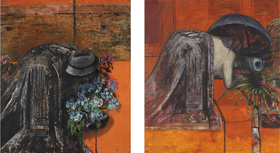 Francis Bacon, Figure Study I, C. 1945-46. Oil on canvas. Figure Study II, C. 1945-46. Oil on canvas. © The Estate of Francis Bacon / DACS London 2017. All rights reserved.