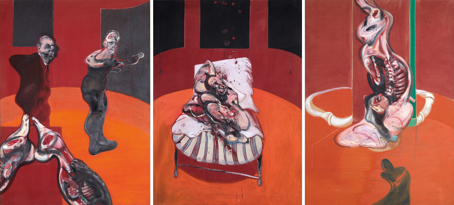 THREE STUDIES FOR A CRUCIFIXION, 1962