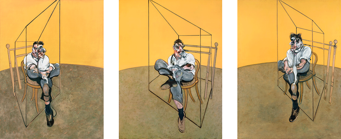Francis Bacon, Three Studies of Lucian Freud, 1969
