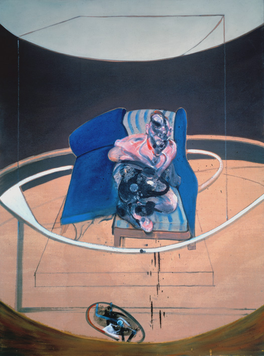 Decorative image: Francis Bacon's oil and sand on canvas painting Study for Portrait on Folding Bed, 1963