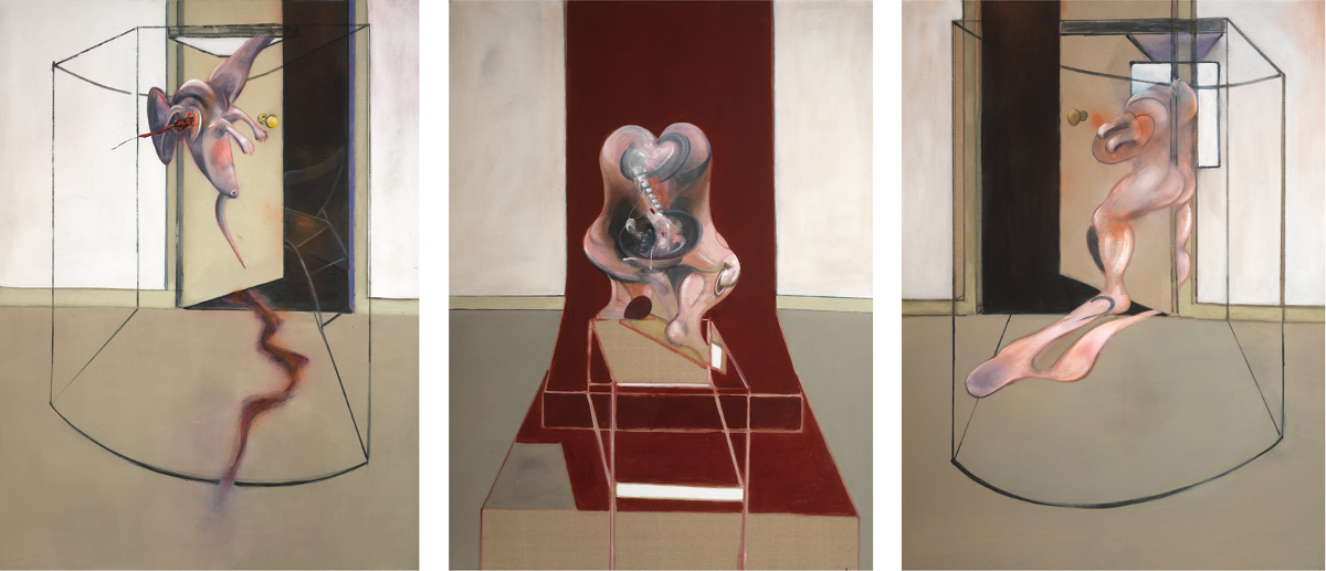 Francis Bacon's oil on canvas Triptych Inspired by the Oresteia of Aeschylus, 1981.
