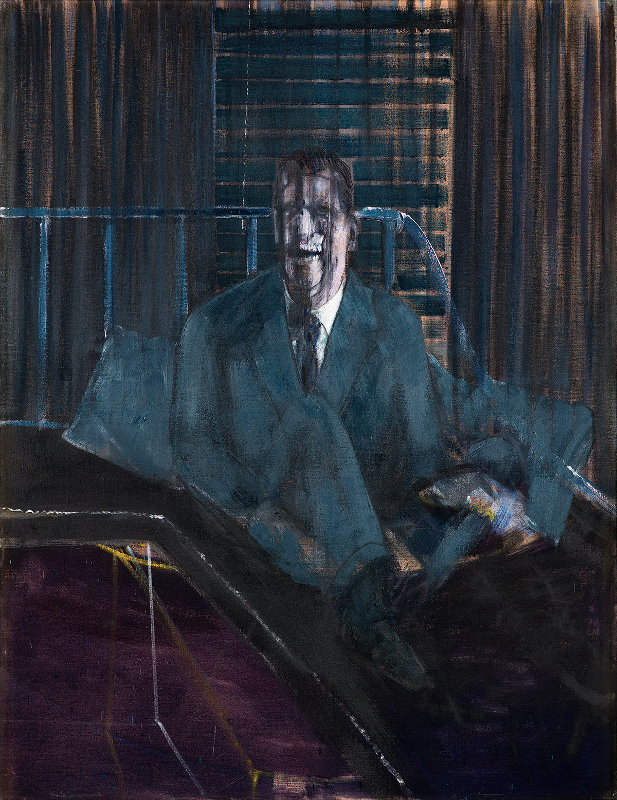 Image: Francis Bacon's oil on canvas painting: Study for a Portrait, 1953. Catalogue raisonné number 53-03.