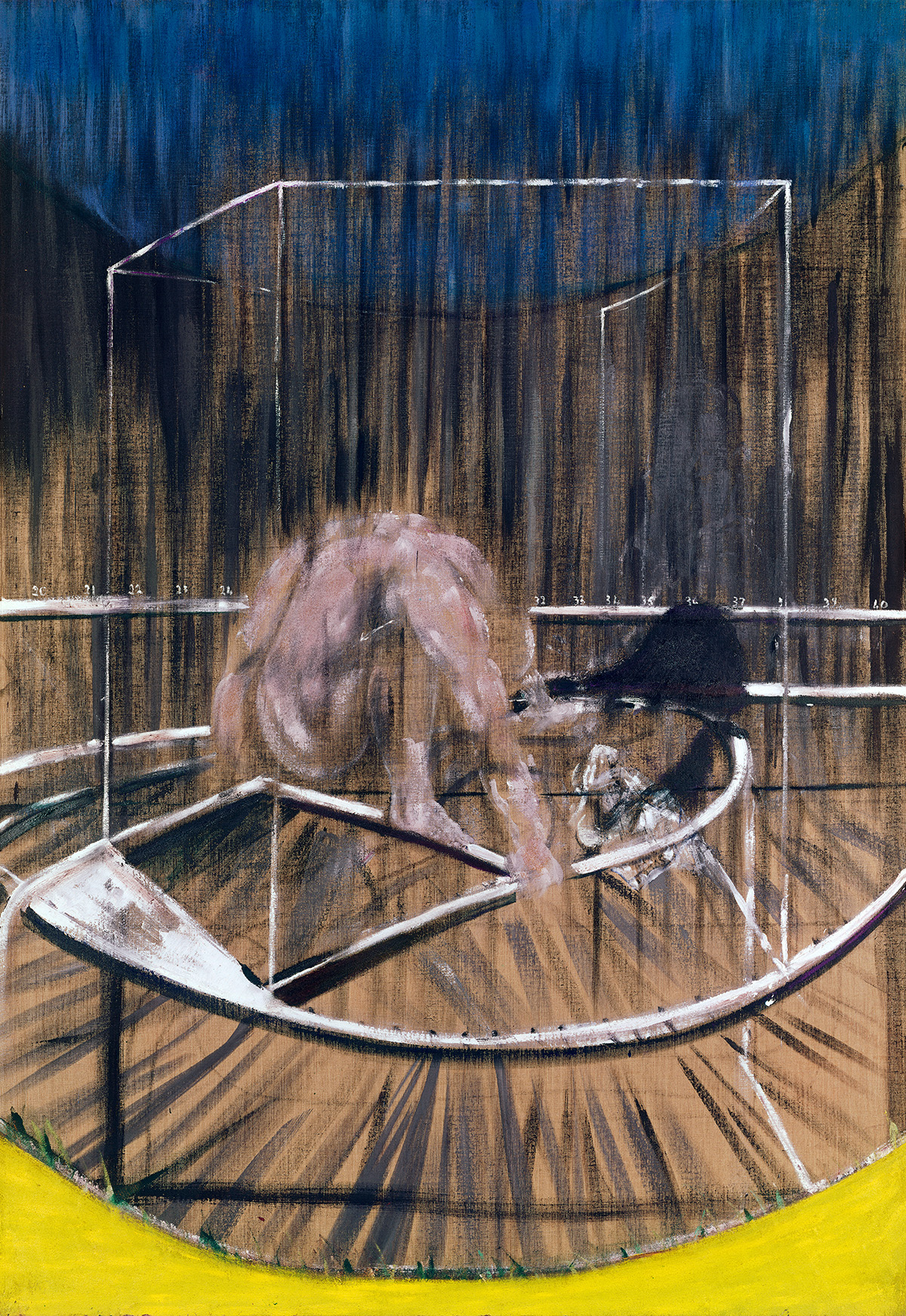 Francis Bacon, Study for Crouching Nude, 1952. Oil on canvas. CR number 52-01. © The Estate of Francis Bacon / DACS London 2020. All rights reserved.