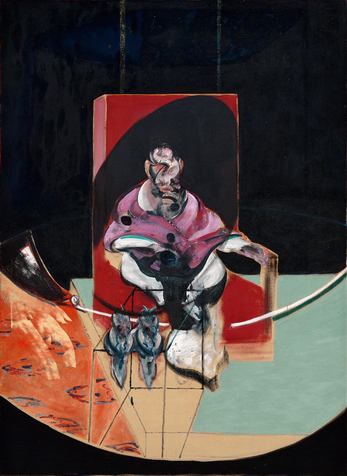 Francis Bacon, Study for Portrait (With Two Owls), 1963. Oil on canvas. CR no. 63-14. © The Estate of Francis Bacon / DACS London 2021. All rights reserved.