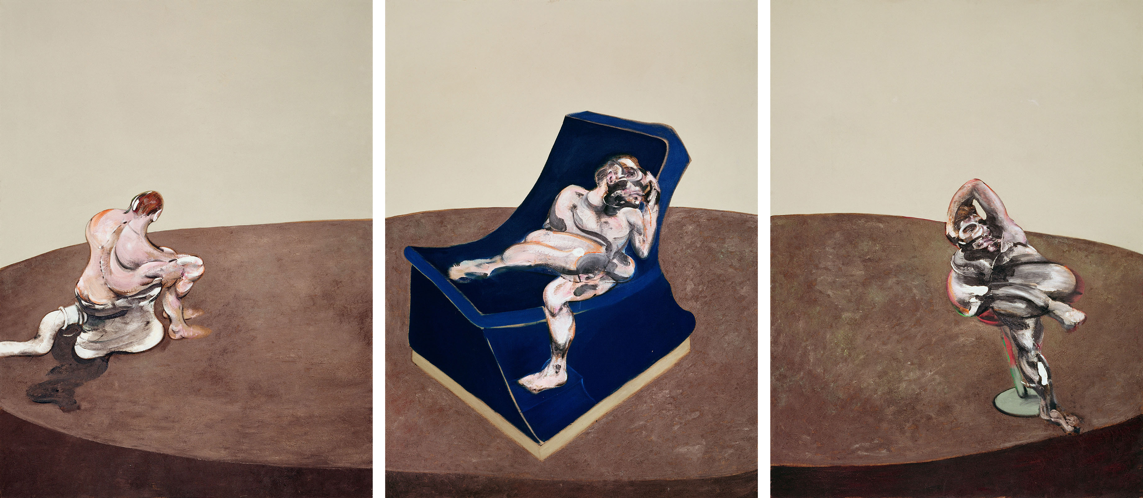 Three Figures in a Room, 1964. Oil on canvas. CR no. 64-10. © The Estate of Francis Bacon / DACS London 2022. All rights reserved.