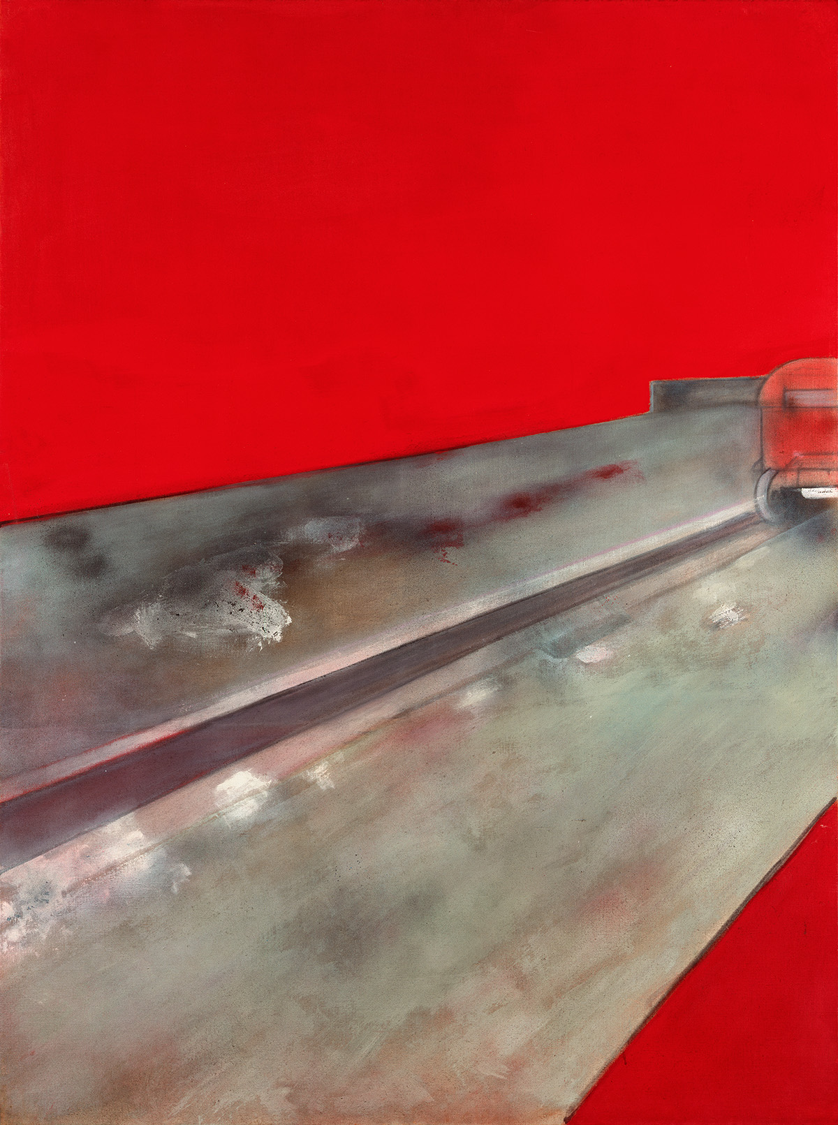 ‘Street Scene (with Car in Distance)’, 1984. Oil on canvas. CR no. 84-03. © The Estate of Francis Bacon / DACS London 2022. All rights reserved.
