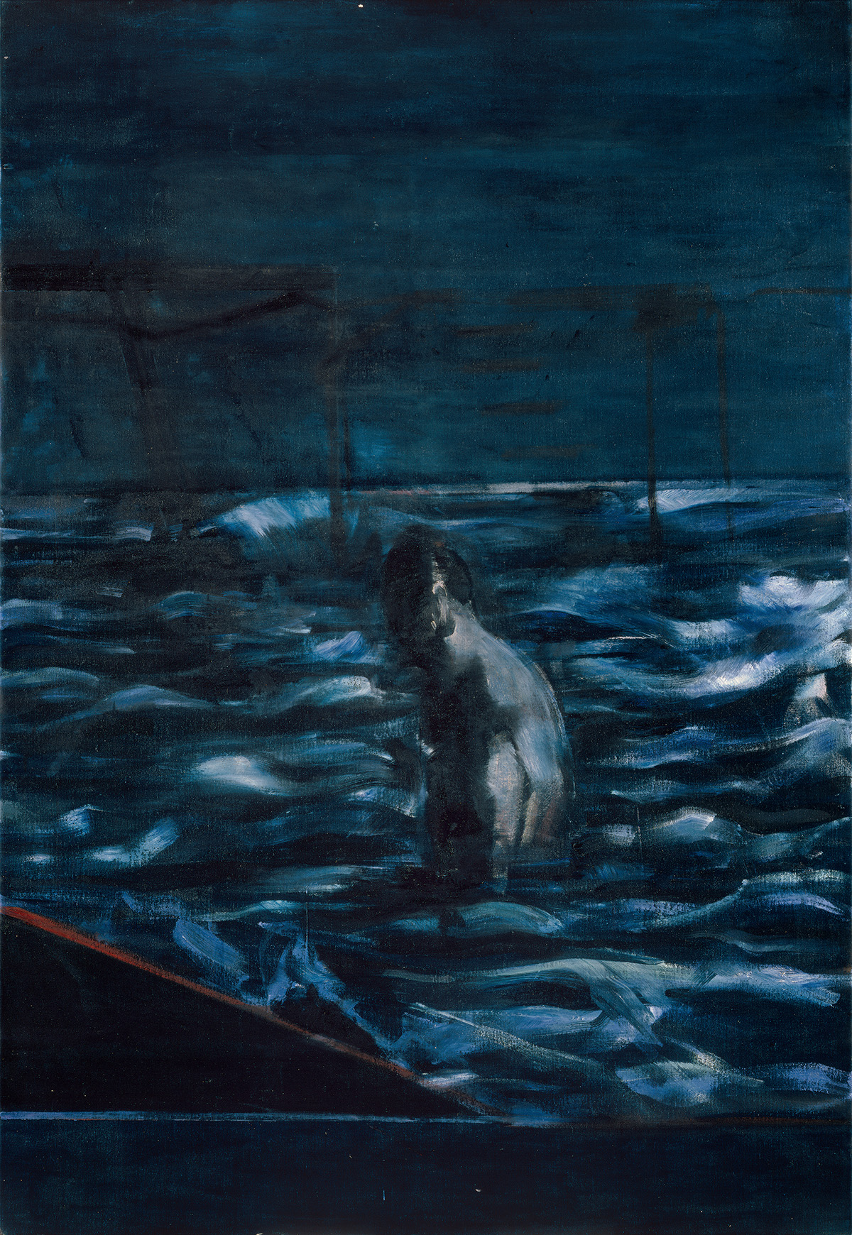 Francis Bacon, ‘Figure in Sea’, c.1957. Oil on canvas. CR number 57-24. © The Estate of Francis Bacon / DACS London 2020. All rights reserved.