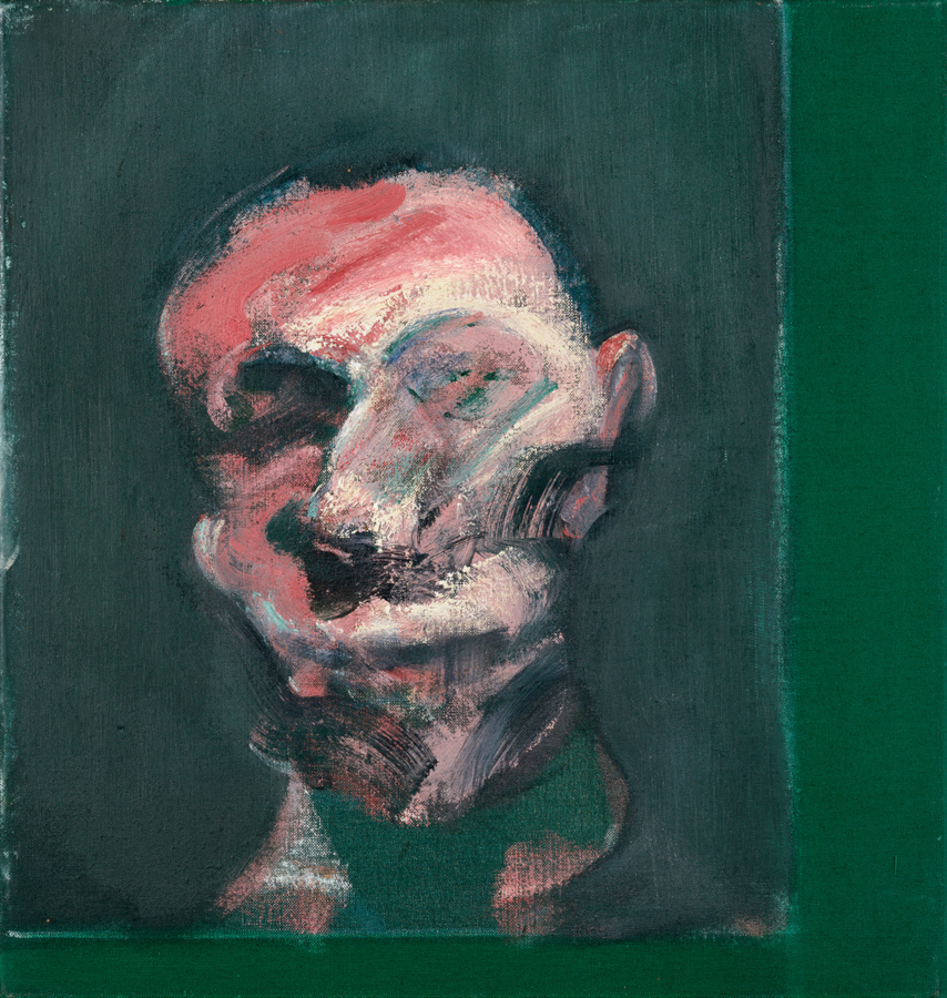 Image: Francis Bacon's oil on canvas painting: Head of a Man, 1959. Catalogue raisonné number 59-11.