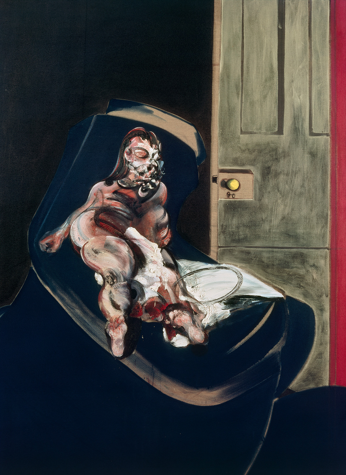 Portrait of Henrietta Moraes on a Blue Couch, 1965. Oil on canvas. CR no. 65-08. © The Estate of Francis Bacon / DACS London 2022. All rights reserved.