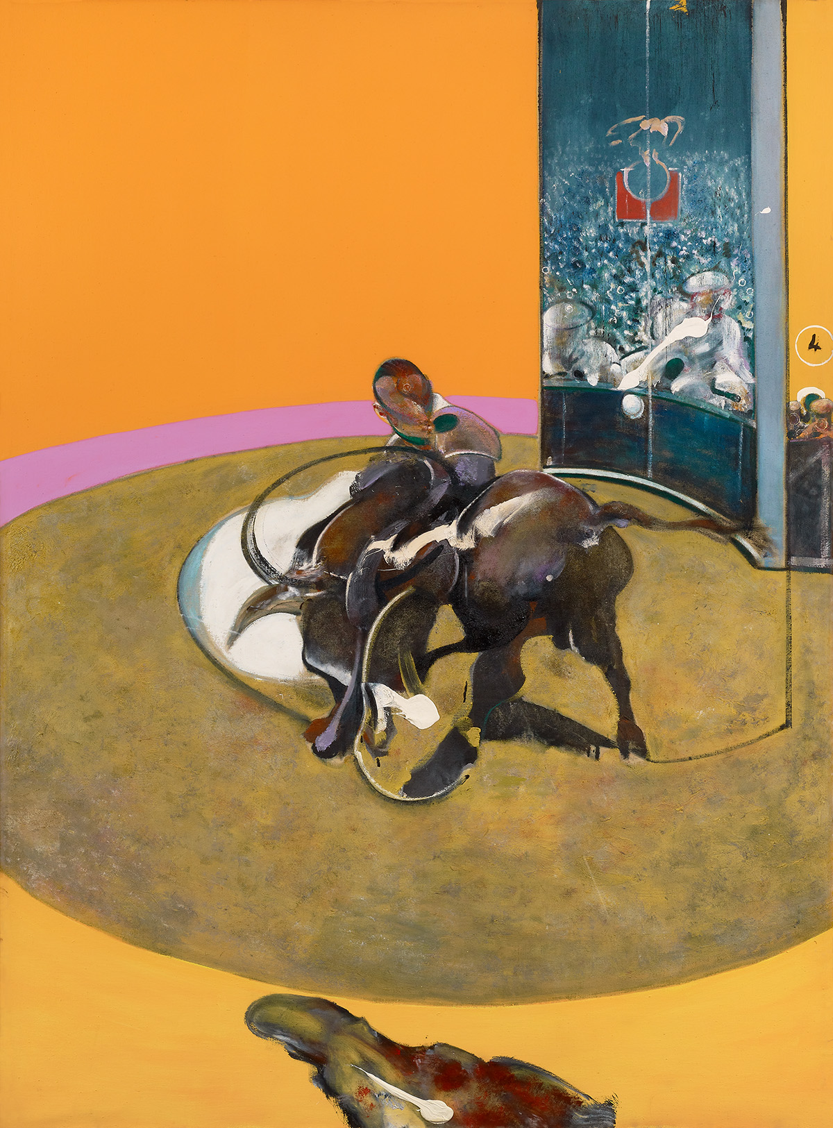 Study for Bullfight No. 1, 1969. Oil on canvas. CR no. 69-04. © The Estate of Francis Bacon / DACS London 2022. All rights reserved.