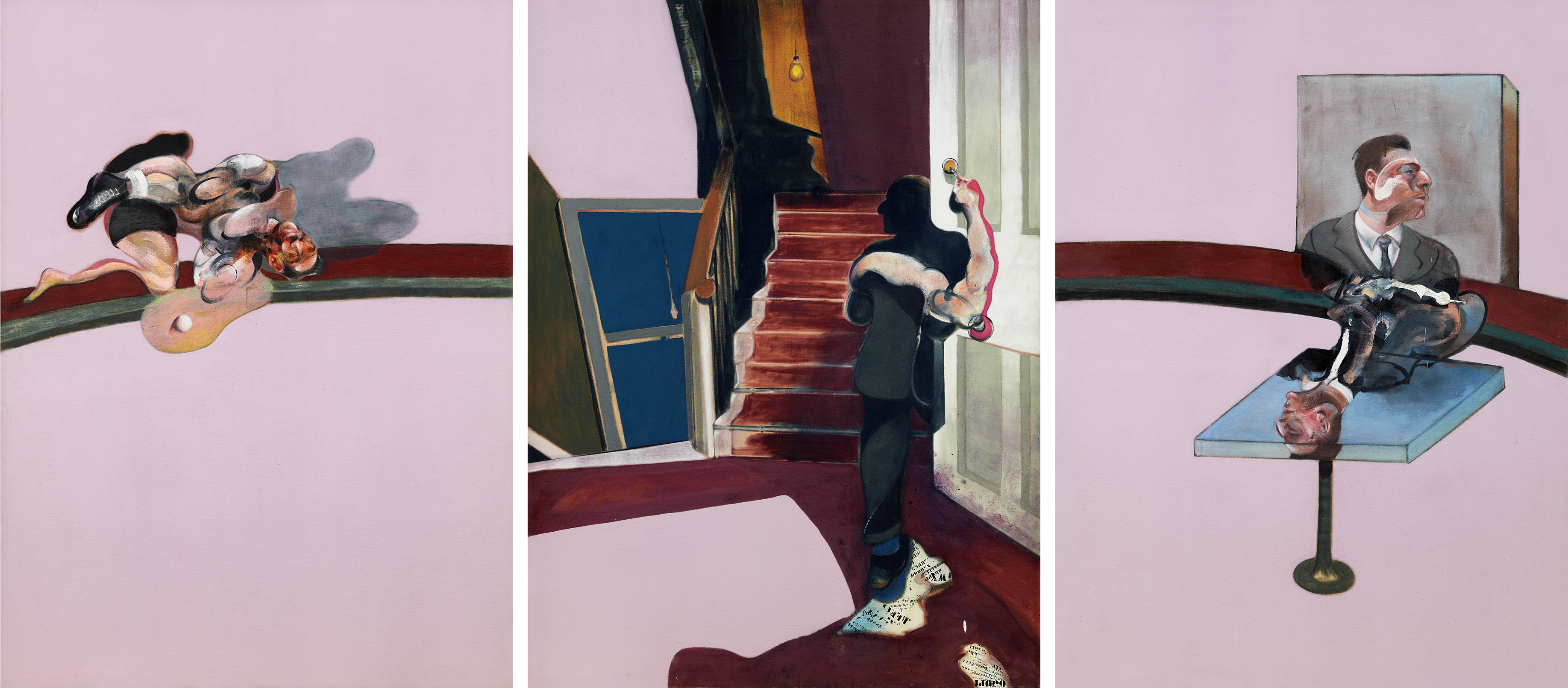 Francis Bacon, In Memory of George Dyer, 1971. Oil and dry transfer lettering on canvas. CR number 71-09. © The Estate of Francis Bacon / DACS London 2020. All rights reserved.