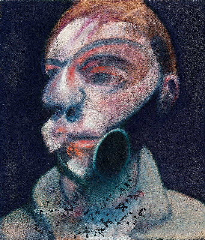 Image: Francis Bacon's oil on canvas painting: Self-Portrait, 1975. Catalogue raisonné number 75-02.