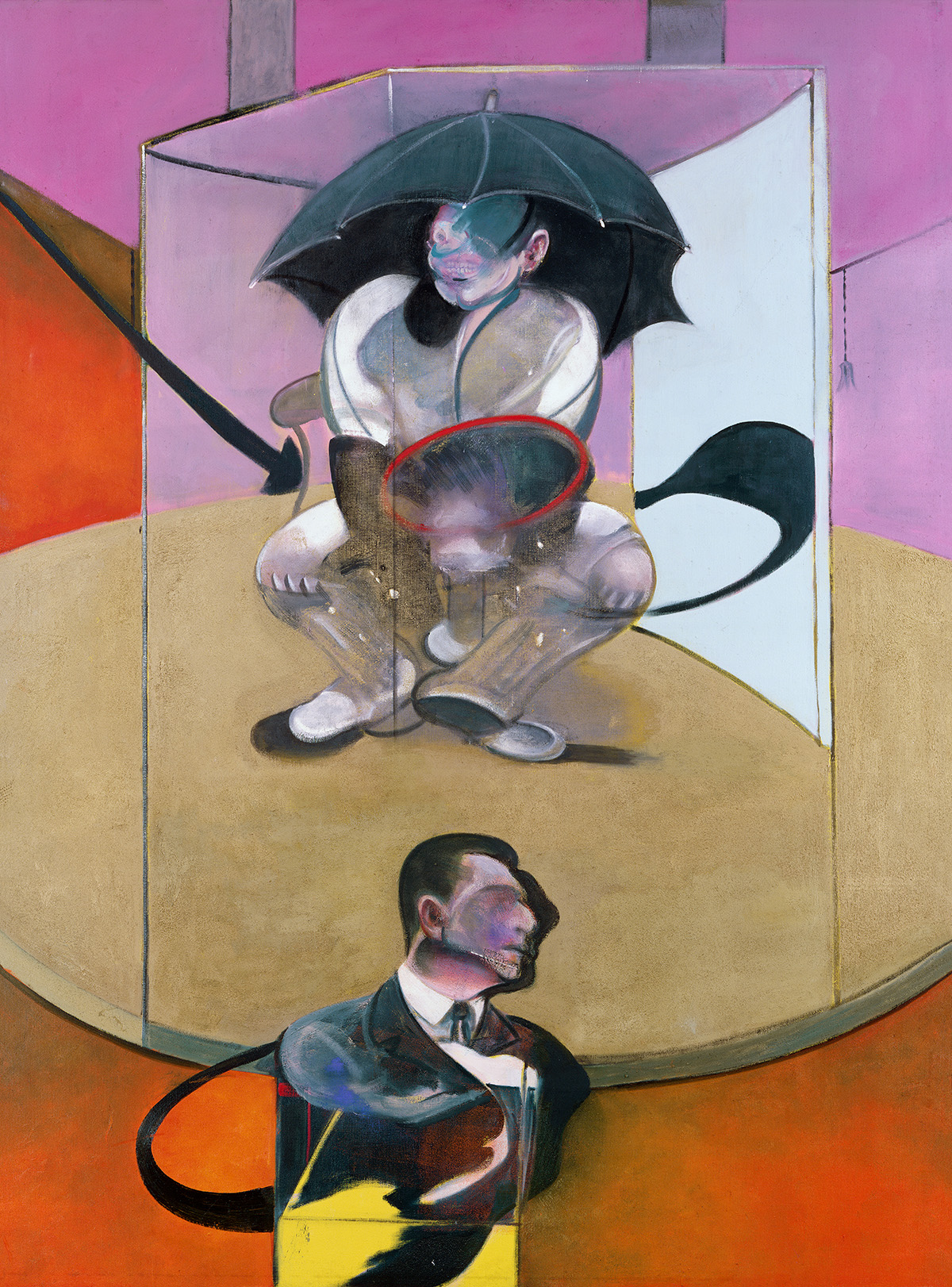 Francis Bacon, Seated Figure, 1978. Oil and sand on canvas. CR number 78-06. The estate of Francis Bacon / DACS London 2020. All rights reserved.
