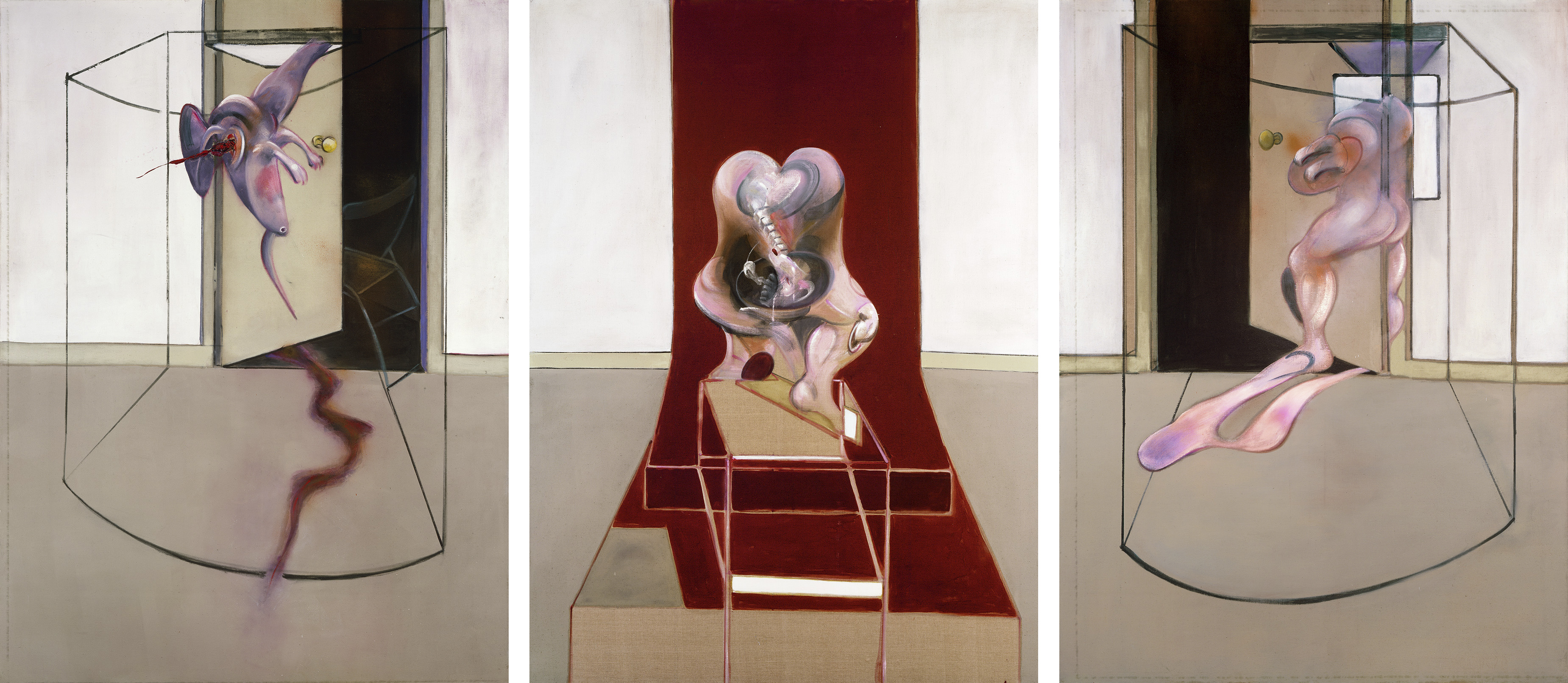 Francis Bacon, Triptych, Inspired by the Oresteia of Aeschylus, 1981. Oil on canvas. CR number 81-03. © The Estate of Francis Bacon / DACS London 2020. All rights reserved.
