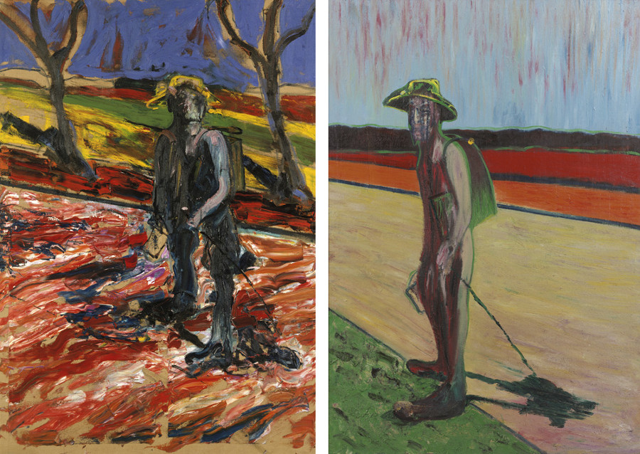 Francis Bacon, Study for Portrait Van Gogh III, 1957. Oil on canvas. Study for Portrait Van Gogh V, 1957. Oil and sand on canvas. © The Estate of Francis Bacon / DACS London 2017. All rights reserved.