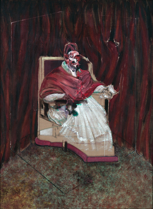 Francis Bacon, Study from Portrait of Pope Innocent X, 1965. Oil on canvas. © The Estate of Francis Bacon / DACS London 2017. All rights reserved. A 1989 lithograph of this work is due to be exhibited by Marlborough Fine Art.