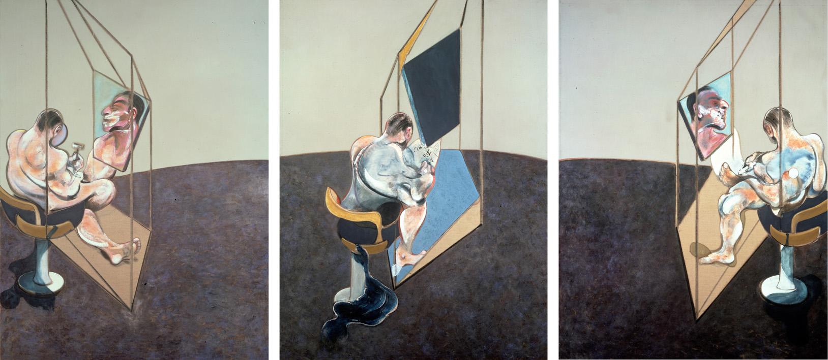 Three Studies of the Male Back, 1970. Oil on canvas. CR no. 70-06. © The Estate of Francis Bacon / DACS London 2023. All rights reserved.