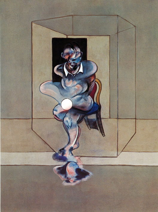 Decorative image: Francis Bacon's Study of Self-Portrait, 1976.