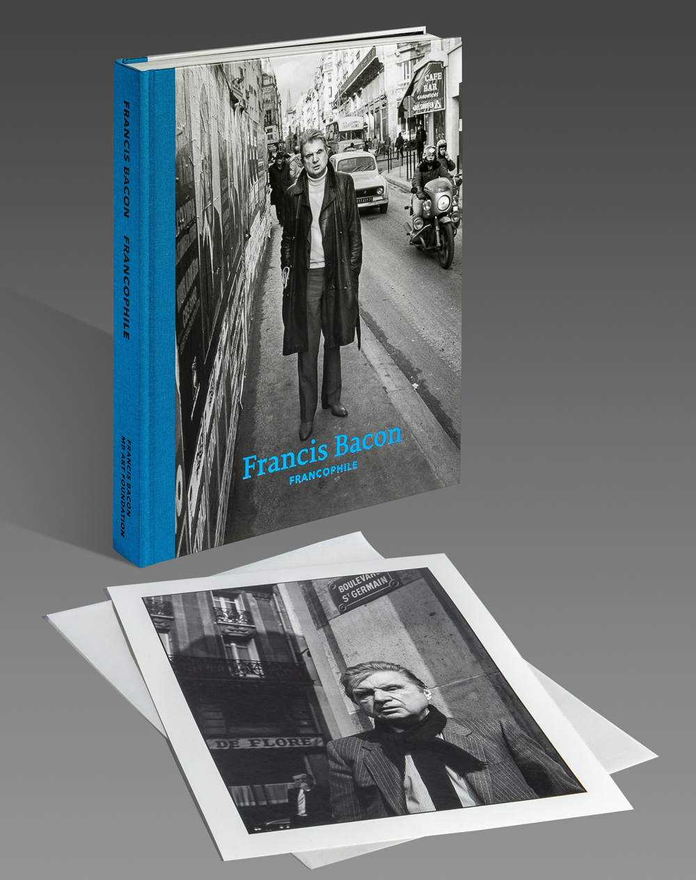 Francis Bacon: Francophile book accompanied by André Ostier print of Francis Bacon in Paris
