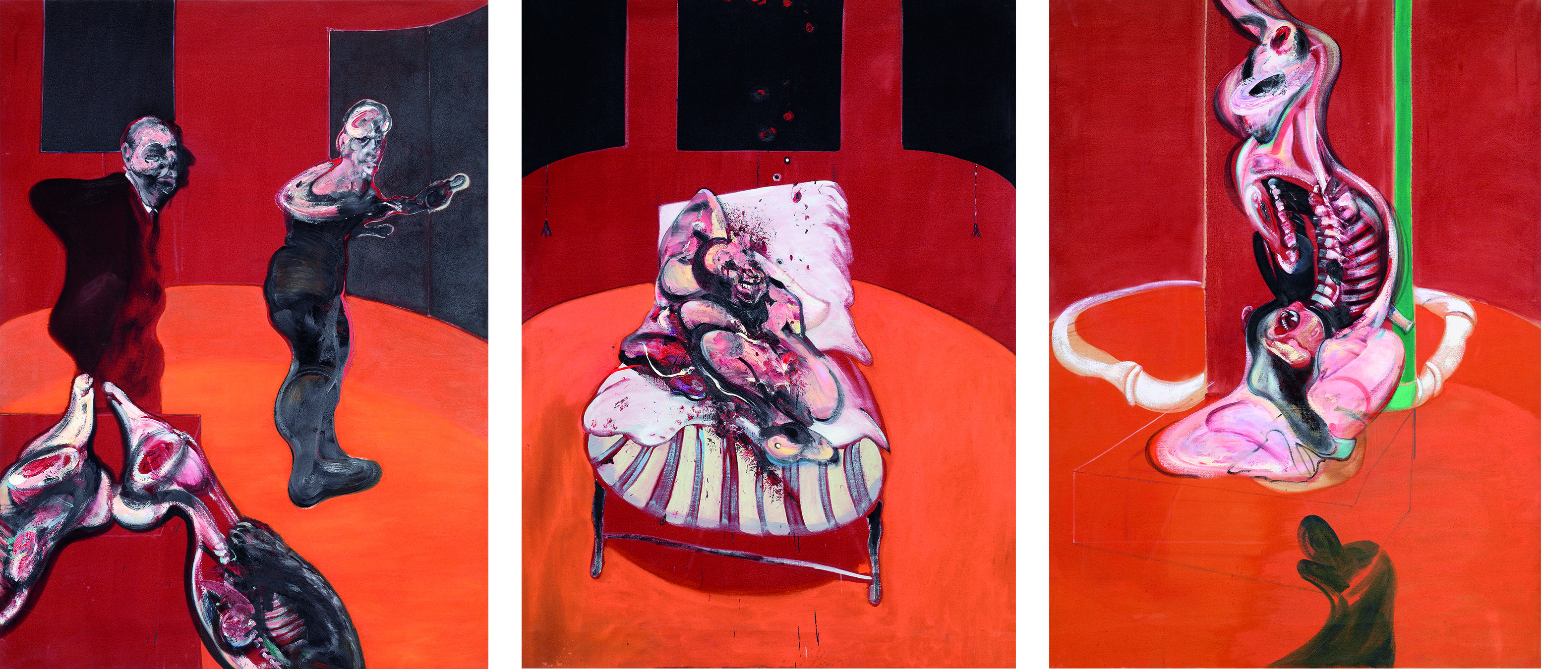Francis Bacon, Three Studies for a Crucifixion, 1962. Oil on canvas. CR number 62-04. © The Estate of Francis Bacon / DACS London 2019. All rights reserved.