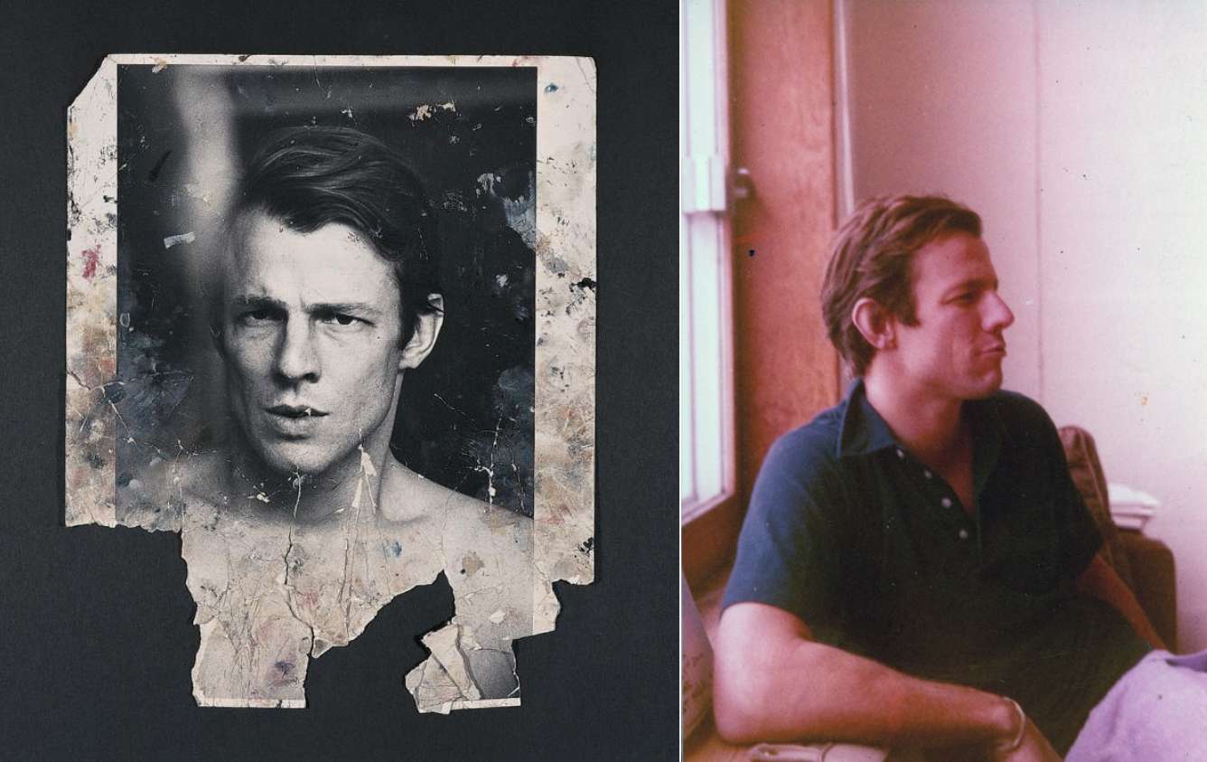 Bacon studio material, photographs of Peter Beard. Collection: Dublin City Gallery, The Hugh Lane Photographs © Peter Beard, Source Clippings © The Estate of Francis Bacon Snapshot of Peter Beard, found in Francis Bacon’s studio