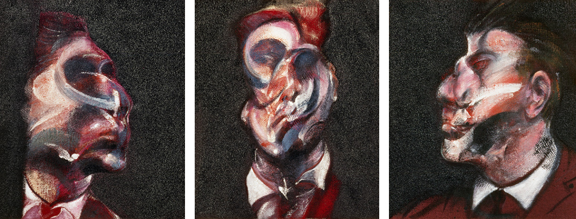 Francis Bacon, Three Studies of George Dyer. Oil on canvas. CR no. 66-11. © The Estate of Francis Bacon / DACS London 2018. All rights reserved.