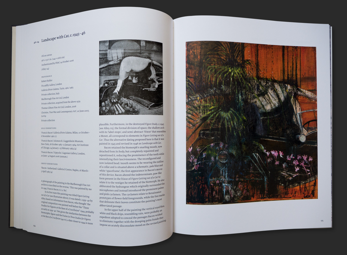 Francis Bacon, Ladscape with Car, c. 1945-46 (46-04), as featured in 'Francis Bacon Catalogue Raisonné', © The Estate of Francis Bacon / DACS London 2016. All rights reserved.