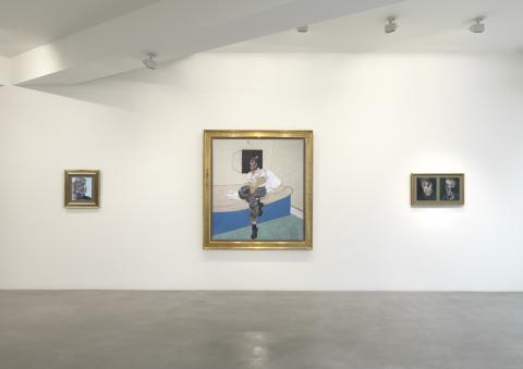 Installation shot from Irrational Marks including 64-11 Study for Self-Portrait and 66-02 Two Studies for Self-Portrait