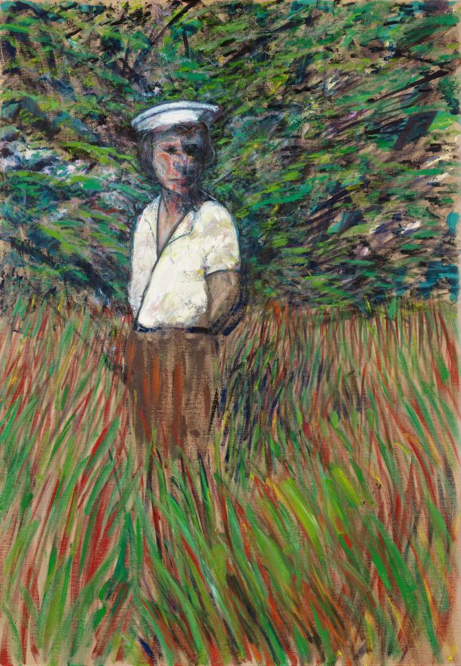 Francis Bacon, Figure in a Landscape (Miss Diana Watson), 1957
