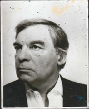 Bacon studio material, photograph of Jacques Dupin