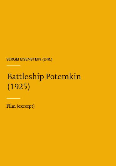 Sergei Eistenstein - Battleship Potemkin (excerpt)